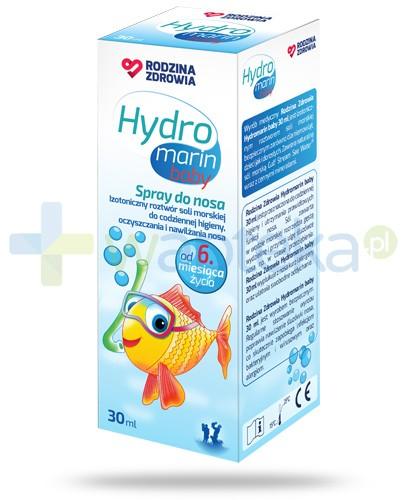 podgląd produktu Rodzina Zdrowia Hydromarin Baby izotoniczny roztwór wody morskiej do nosa w sprayu 30 ml