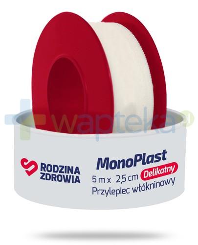 podgląd produktu Rodzina Zdrowia MonoPlast delikatny przylepiec włókninowy do cięcia 5m x 2,5cm