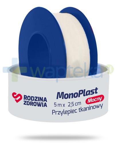 zdjęcie produktu Rodzina Zdrowia MonoPlast mocny przylepiec tkaninowy do cięcia 5m x 2,5cm