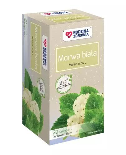 podgląd produktu Rodzina Zdrowia Morwa biała 2000mg zioła do zaparzania 20 saszetek