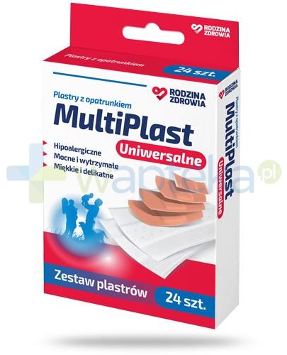 podgląd produktu Rodzina Zdrowia MultiPlast uniwersalne plastry z opatrunkiem 24 sztuki