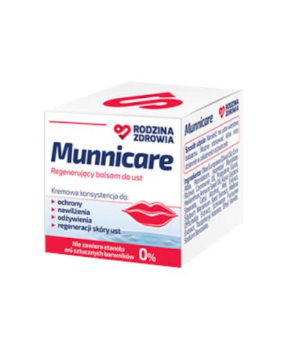 podgląd produktu Rodzina Zdrowia Munnicare regenerujący balsam do ust 9 g