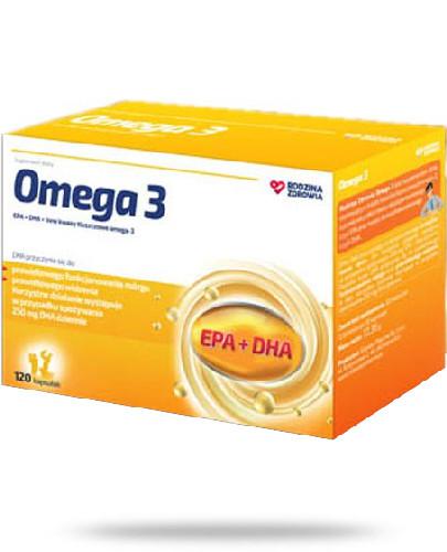 podgląd produktu Rodzina Zdrowia Omega 3 120 kapsułek