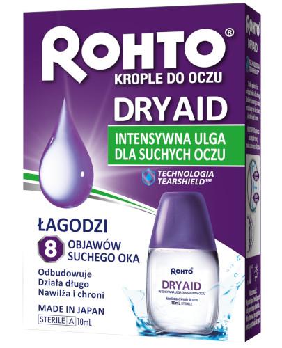 podgląd produktu Rohto Dry Aid nawilżające krople do oczu 10 ml