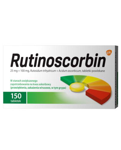 zdjęcie produktu Rutinoscorbin 25 mg + 100 mg 150 tabletek na odporność