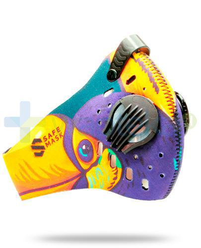 podgląd produktu SafeMask Sport Pelican neoprenowa maska antysmogowa rozmiar M + filtr Sport N99