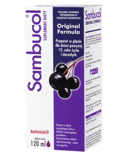 zdjęcie produktu Sambucol Original Formula ekstrakt z owoców czarnego bzu 120 ml