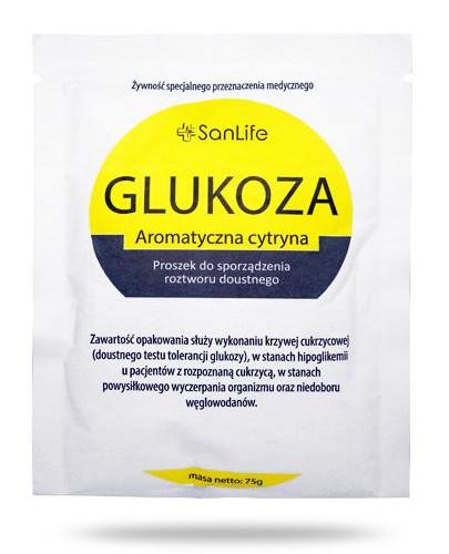 podgląd produktu SanLife Glukoza aromatyczna cytryna 75 g
