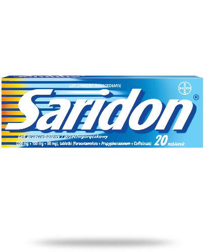 podgląd produktu Saridon 250 mg + 150 mg + 50 mg 20 tabletek