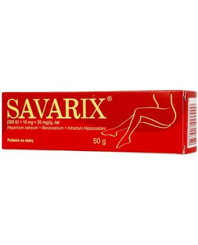 podgląd produktu Savarix (500 j.m.+10 mg+50 mg)/g żel 50 g
