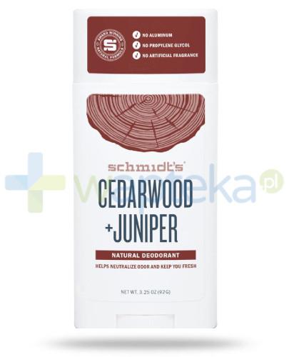 podgląd produktu Schmidt’s Naturals Cedarwood + Juniper dezodorant w sztyfcie 75 g
