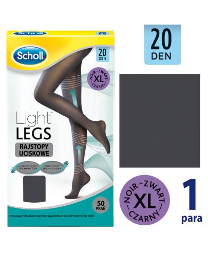 podgląd produktu Scholl Light Legs 20 DEN rajstopy uciskowe rozmiar XL cienkie kolor czarny 1 sztuka
