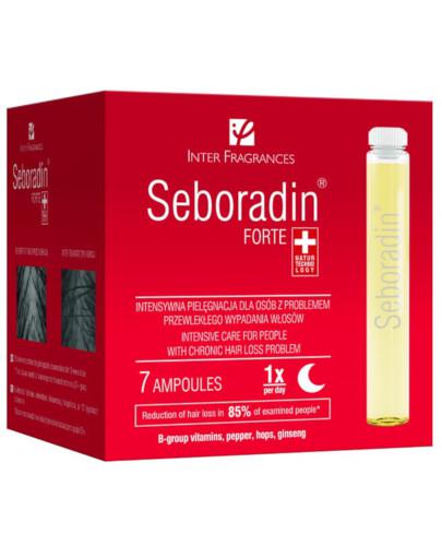 podgląd produktu Seboradin Forte kuracja przeciw wypadaniu włosów 5,5 ml x 7 ampułek