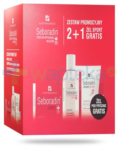 zestaw promocyjny seboradin przeciw wypadaniu włosów 2+1