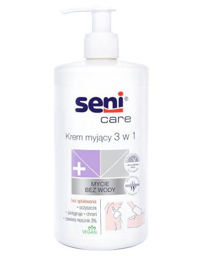 podgląd produktu Seni Care krem myjący 3w1 500 ml