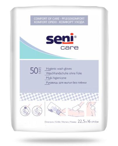 podgląd produktu Seni Care rękawica myjąca 50 sztuk