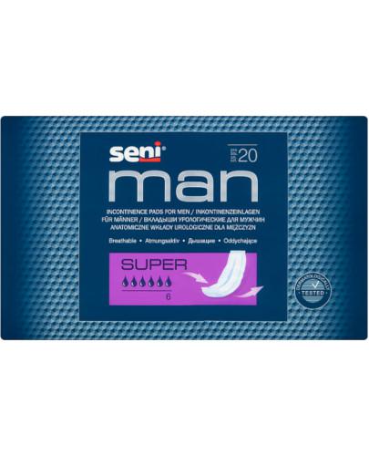 podgląd produktu Seni Man Super wkładki urologiczne 20 sztuk