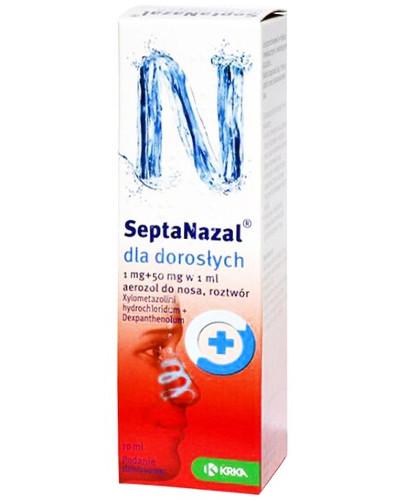 zdjęcie produktu Septanazal (1 mg + 50 mg)/ml dla dorosłych aerozol do nosa 10 ml