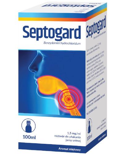 podgląd produktu Septogard 1,5 mg/ml roztwór do płukania jamy ustnej 100 ml
