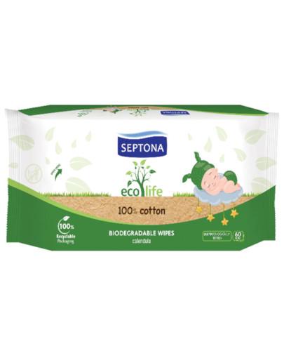 podgląd produktu Septona EcoLife chusteczki nawilżane dla dzieci 60 sztuk