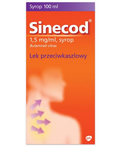 podgląd produktu Sinecod 1,5 mg/ml syrop 100 ml