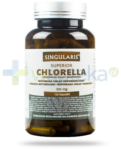 podgląd produktu Singularis Superior Chlorella 550mg 120 kapsułek