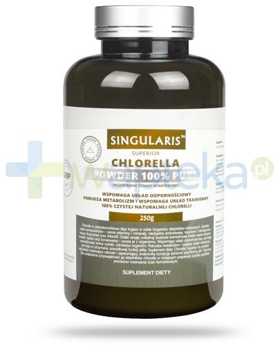 zdjęcie produktu Singularis Superior Chlorella Powder 100% Pure - 100% czystej naturalnej chlorelli w proszku 250 g