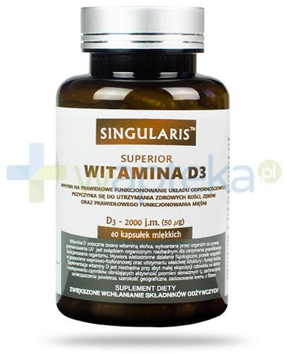 podgląd produktu Singularis Superior witamina D3 2000j.m. 60 kapsułek