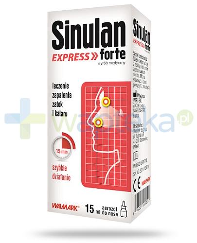 Sinulan Express Forte aerozol do nosa 15 ml - cena, opinie - Wapteka.pl