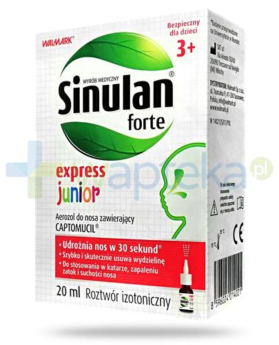 podgląd produktu Sinulan Forte Express Junior aerozol do nosa dla dzieci 3+ 20 ml