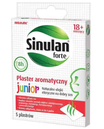 podgląd produktu Sinulan Forte Junior plaster aromatyczny dla dzieci od 18 miesiąca 5 sztuk