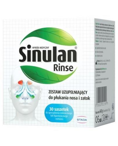 podgląd produktu Sinulan Rinse zestaw uzupełniający do płukania nosa i zatok 30 saszetek
