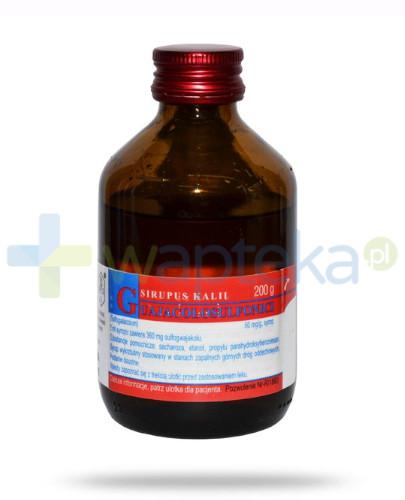 podgląd produktu Sirupus Kalii guajacolosulfonici 360 mg/5ml syrop 200 g 