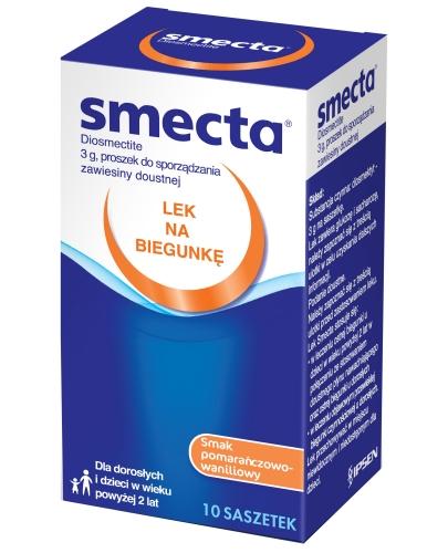 podgląd produktu Smecta 3 g proszek o smaku pomarańczowo waniliowym 10 saszetek
