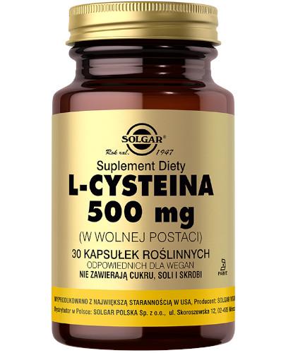 podgląd produktu Solagr L-cysteina 500 mg 30 kapsułek