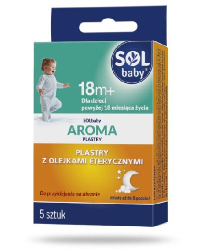 zdjęcie produktu SOLbaby Aroma plastry z olejkami eterycznymi dla dzieci po 18 miesiącu 5 sztuk