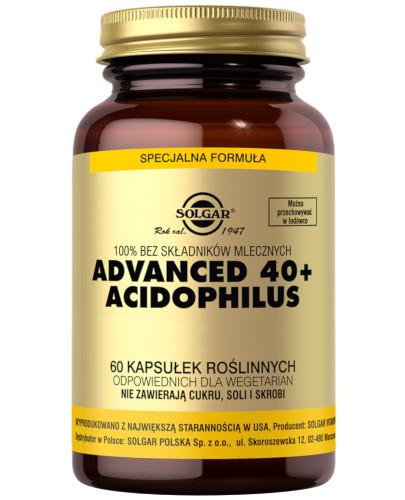 zdjęcie produktu SOLGAR Advanced 40+ Acidophilus 60 kapsułek