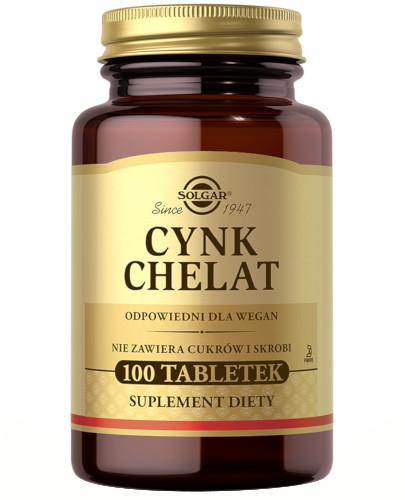 zdjęcie produktu SOLGAR Cynk chelat aminokwasowy 100 tabletek