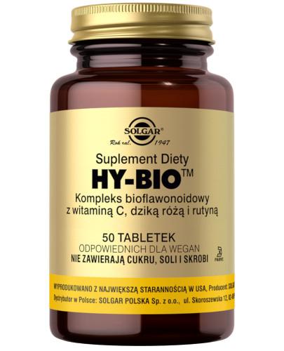 podgląd produktu SOLGAR HY-BIO Kompleks bioflawonoidowy 50 tabletek