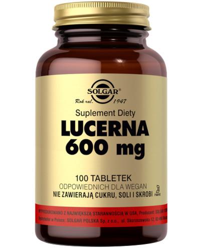 podgląd produktu SOLGAR Lucerna 600 mg 100 tabletek