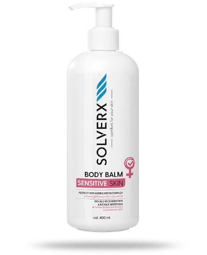 zdjęcie produktu Solverx Sensitive Skin Woman balsam do ciała przeznaczony do skóry wrażliwej dla kobiet 400 ml