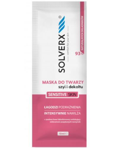 zdjęcie produktu Solverx Sensitive Skin Woman maska do twarzy szyi i dekoltu 10 ml