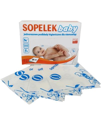 zdjęcie produktu Sopelek Baby jednorazowe podkłady higieniczne 20 sztuk