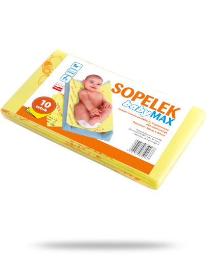 podgląd produktu Sopelek babyMAX jednorazowe podkłady higieniczne dla niemowląt 10 sztuk
