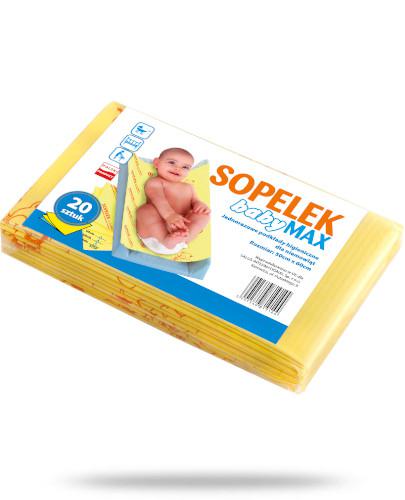 zdjęcie produktu Sopelek babyMAX jednorazowe podkłady higieniczne dla niemowląt 20 sztuk