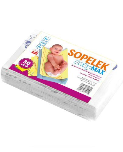 podgląd produktu Sopelek babyMAX jednorazowe podkłady higieniczne dla niemowląt 30 sztuk