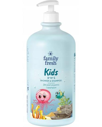 zdjęcie produktu Soraya Family Fresh Kids kremowy żel pod prysznic i szampon 1000 ml