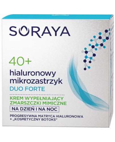 podgląd produktu Soraya Hialuronowy Mikrozastrzyk Duo Forte krem wypełniający zmarszczki mimiczne na dzień i na noc 40+ 50 ml
