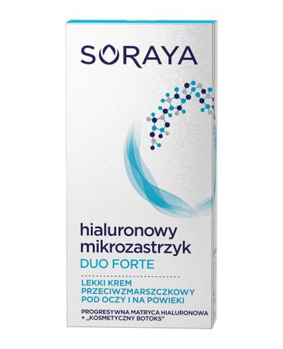 podgląd produktu Soraya Hialuronowy Mikrozastrzyk Duo Forte lekki krem przeciwzmarszczkowy pod oczy i na powieki 15 ml