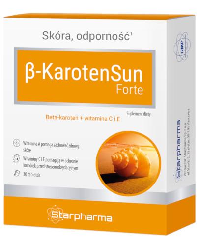 zdjęcie produktu Starpharma Beta KarotenSun Forte 30 tabletek